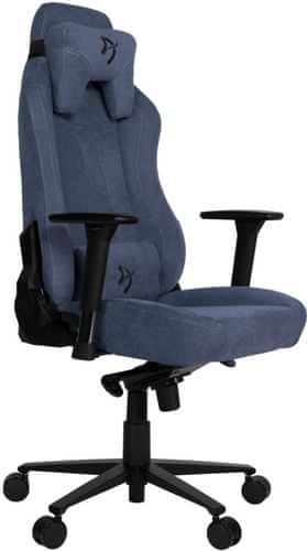 Gamer szék, robusztus szerkezetű, alumínium talapzat, széles ülés