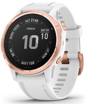 Chytré hodinky Garmin fénix 6S PRO, smart watch, pokročilé, outdoorové, sportovní, odolné, dlouhá výdrž baterie, hudební přehrávač