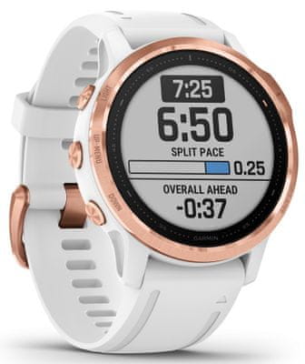 Inteligentné hodinky Garmin fénix 6S PRO, optické sledovanie tepu, srdcovú činnosť, variabilita pulzu, okysličenie krvi, aeróbna vytrvalosť, VO2 Max, bežecké cyklistické metriky