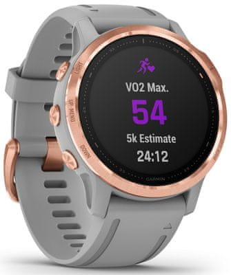 Inteligentné hodinky Garmin fénix 6S Sapphire, zobrazenie mapy na displeji, GPS, Glonass, Galileo