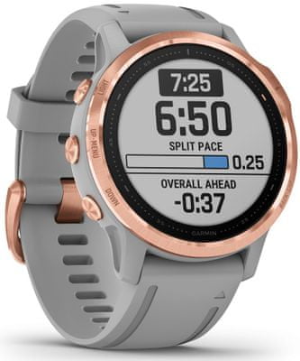 Inteligentné hodinky Garmin fénix 6S Sapphire, optické sledovanie tepu, srdcovej činnosti, variabilita pulzu, okysličenie krvi, aeróbna vytrvalosť, VO2 Max, bežecké cyklistické metriky