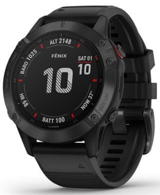 Chytré hodinky Garmin fénix 6 PRO, smart watch, pokročilé, outdoorové, sportovní, odolné, dlouhá výdrž baterie, hudební přehrávač