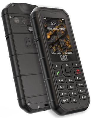 CAT B26, odolný tlačítkový telefon, vodotěsný, prachuvzdorný, odolný proti nárazu, krytí IP68, dlouhá výdrž baterie, Dual SIM, paměťová karta, LED svítilna