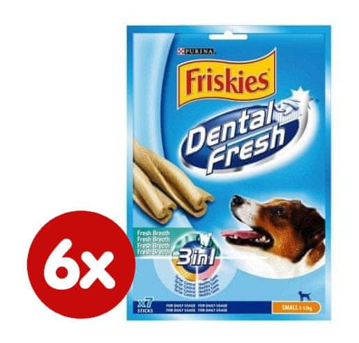 Levně Friskies DENTAL FRESH dog SMALL 6x110 g
