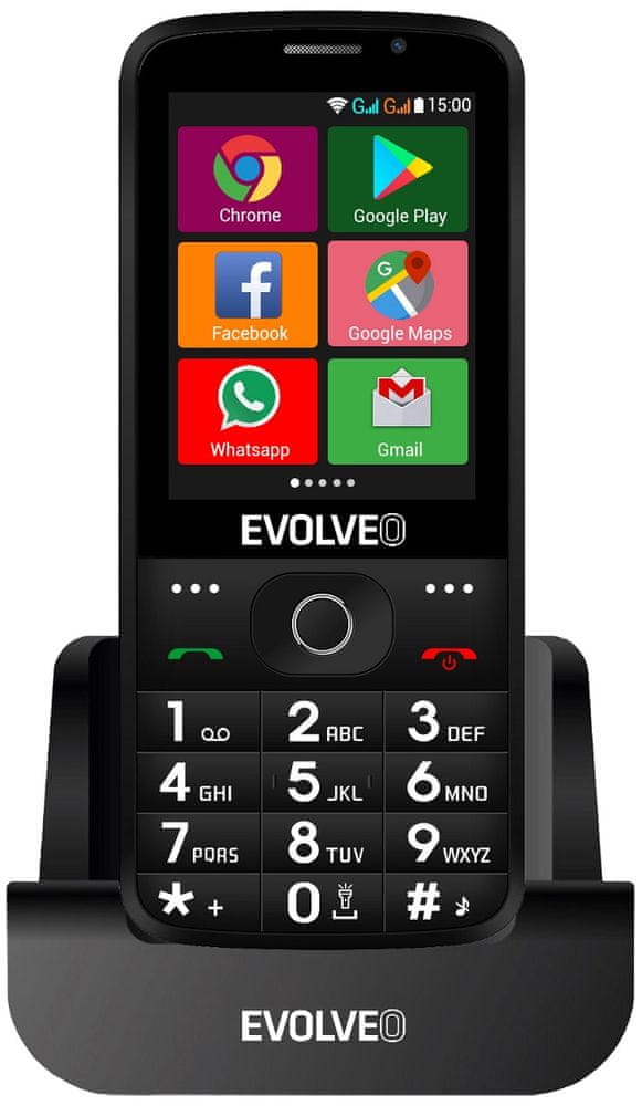 Evolveo EasyPhone AD, černý - zánovní