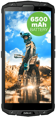 Evolveo StrongPhone G7, odolný telefon, vodotěsný, prachuvzdorný, odolný proti nárazu a pádu, Android 9, velká baterie, bezdrátové nabíjení, rychlé nabíjení, čtečka otisků prstů