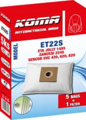 KOMA ET22S - Sáčky do vysavače ETA Jolly 1455 textilní, 5ks