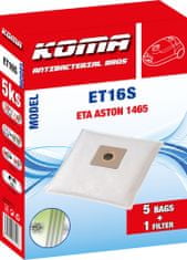 KOMA ET16S - Sáčky do vysavače ETA Aston 1465 textilní, 5ks
