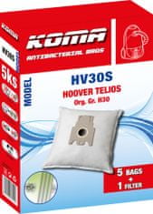 KOMA HV30S - Sáčky do vysavače Hoover Telios H30 textilní, 5ks