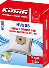KOMA HV58S - Sáčky do vysavače Hoover Sprint textilní, 5ks