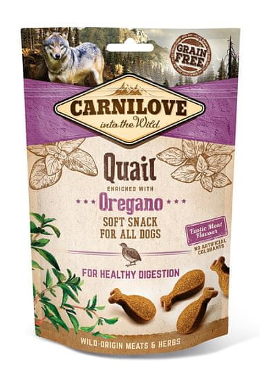 Carnilove Dog Semi Moist Snack Quail enriched with Oregano 200 g