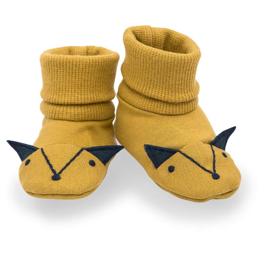 PINOKIO dětské capáčky/ponožky Secret Forest 17 žlutá