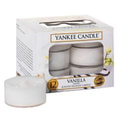 Yankee Candle Svíčky čajové , Vanilka, 12 ks