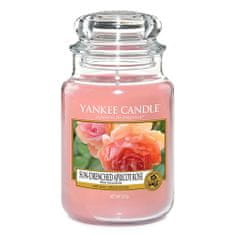 Yankee Candle Svíčka ve skleněné dóze , Vyšisovaná meruňková růže, 623 g