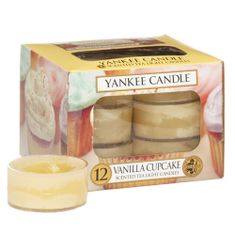 Yankee Candle Svíčky čajové , Vanilkový košíček, 12 ks