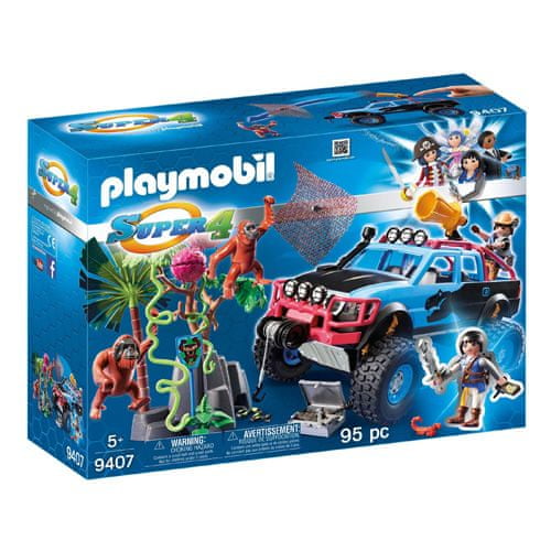Playmobil Monster truck s Alexem a Rock Brock , Super 4, 95 dílků
