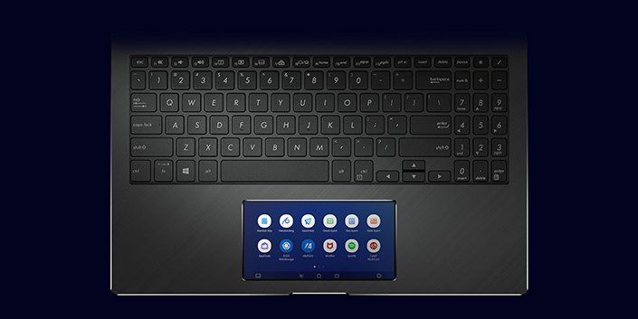Notebook Zenbook Flip 15,6 displej pero screenpad funkčnosť touchpad optimalizácia