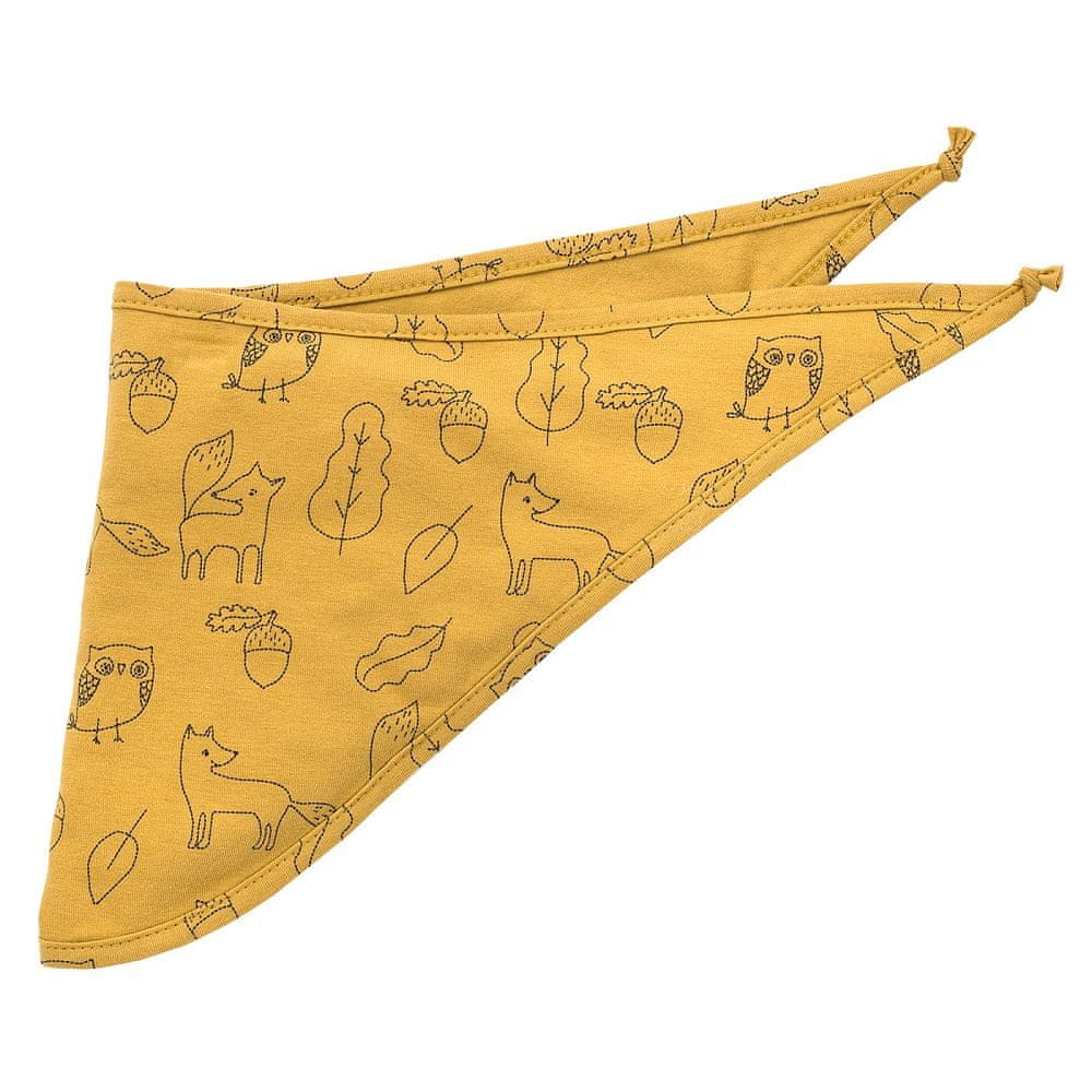PINOKIO dětský šátek Secret Forest 0 žlutá