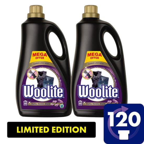 Woolite Dark, Black & Denim 7.2 l / 120 pracích dávek