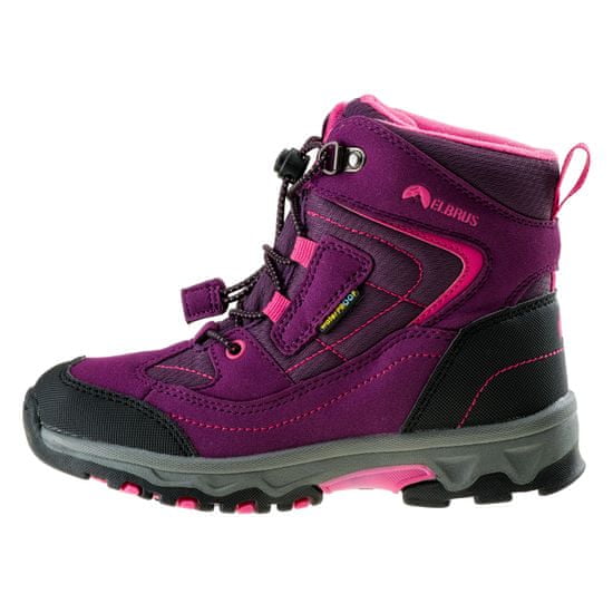 ELBRUS dětská outdoorová obuv Livan Mid WP JR violet/dark violet/light fuchsia