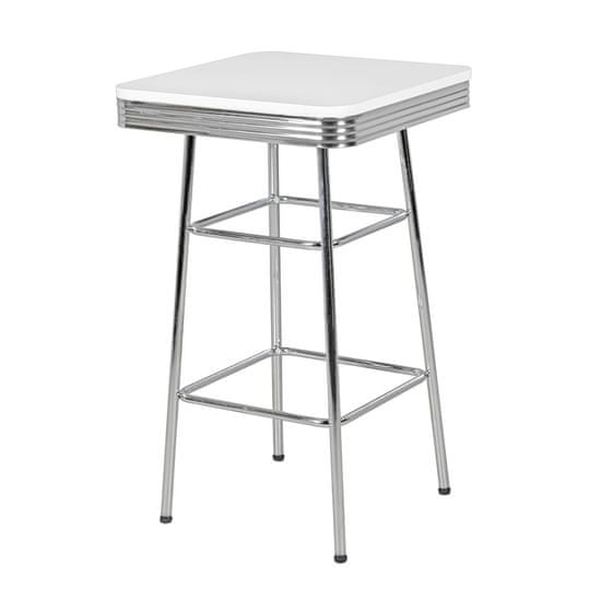 Bruxxi Barový stůl Elvis, 60 cm, bílá