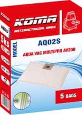 KOMA AQ02S - Sáčky do vysavače AquaVac Multipro 200 textilní, 5ks
