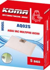 KOMA AQ02S - Sáčky do vysavače AquaVac Multipro 200 textilní, 5ks