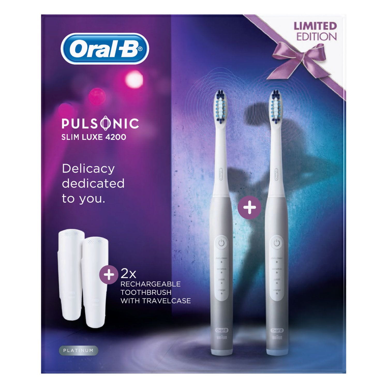 Oral-B Pulsonic Slim Luxe 4200 Duo szónikus technológia