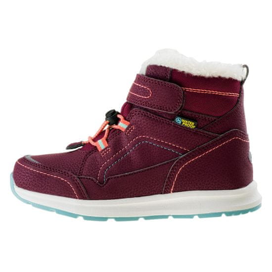 Bejo dětská zimní obuv DIBIS JR BURGUNDY/TURQUOISE/WATERMELON RED