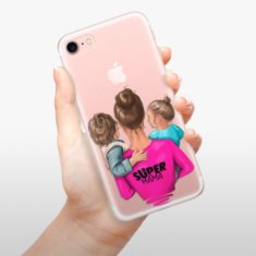 iSaprio Silikonové pouzdro - Super Mama - Boy and Girl pro Apple iPhone 7 / 8