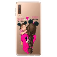 iSaprio Silikonové pouzdro - Mama Mouse Brunette and Girl pro Samsung Galaxy A7 (2018)