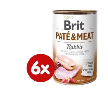 Levně Brit Paté & Meat Rabbit 6x400g