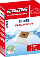 KOMA ET34S - Sada 25 ks sáčků do vysavače ETA Galanto 1474