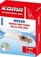 KOMA HV20S - Sáčky do vysavače Hoover Pura Power textilní, 5ks