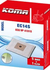 KOMA EC14S - Sada 25 ks sáčků do vysavače ECG VP 4101S