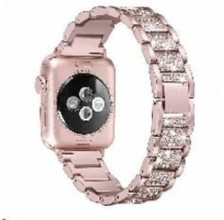 eses Kovový luxusní řemínek 38/40 mm růžový pro Apple Watch (1530001188)