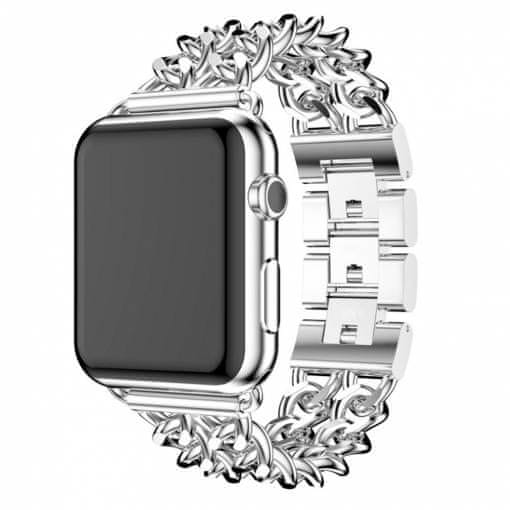 eses Kovový řetízkový řemínek 38/40 mm stříbrný pro Apple Watch (1530000258)