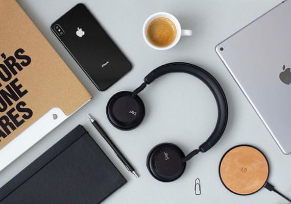 jays a-seven wireless black fejhallgató handsfree mikrofonnal vezeték nélküli Bluetooth 4.1 szuper hangzás vezérlés a hangsugárzón audiokábel svéd design 25 óra üzemidő