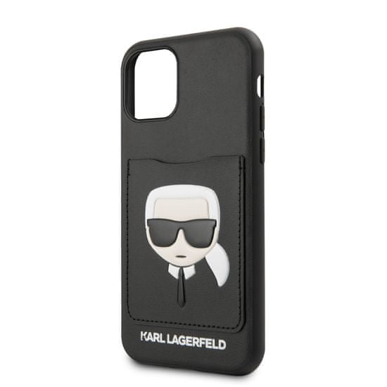 Karl Lagerfeld CardSlot Kryt pro iPhone 11 Pro Black (EU Blister) (KLHCN58CSKCBK)