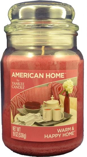 Yankee Candle Americký domov 538 g Vřelý šťastný domov