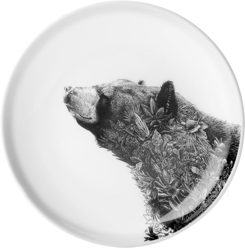 Maxwell & Williams Marini Ferlazzo talíř asijský černý medvěd, 20 cm