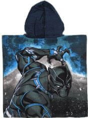 Sun City Pončo Avengers Black Panther s kapucí 50x100 cm