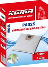 KOMA PA02S - Sada 25 ks sáčků do vysavačů Panasonic MC-E 60-69 (C-2e)