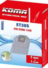 KOMA ET30S - Sáčky do vysavače ETA Sting 1430 textilní, 5ks