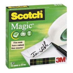 Scotch Lepicí páska Magic neviditelná popisovatelná 12 mm x 33 mv krabičce