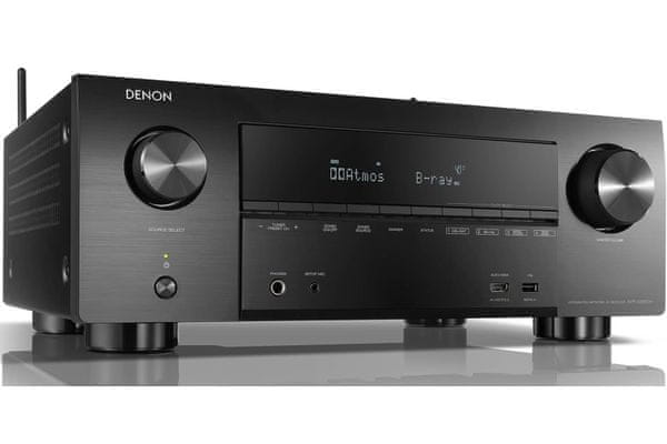 výkonný moderní av receiver denon avr-3600h 9.2 kanálů 180 w 8 hdmi vstupů hdcp earc bt.2020 4k ultra hd 60hz video propojení s tv jediným hdmi kabelem