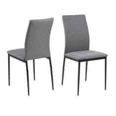 Design Scandinavia Jídelní židle Anis (SET 4 ks), šedá