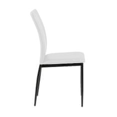 Design Scandinavia Jídelní židle Anis (SET 4 ks), bílá