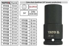 YATO Gola ořech šestihran 3/4" kovaný prodloužený 43mm