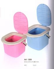 BRANQ WC kbelík 15,5l - modrý